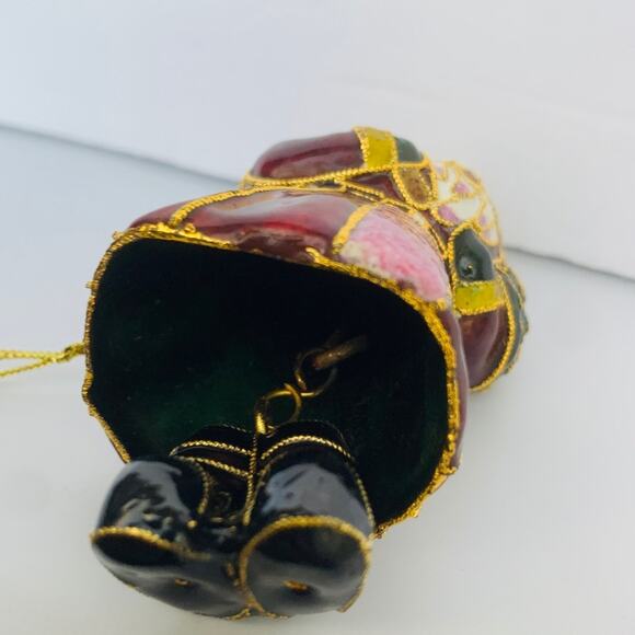 Vintage Cloisonné Bell Ornament - Picture 5 of 7